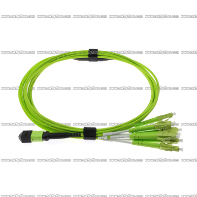 Kabel światłowodowy MPO - 8xLC Wielomodowy kabel światłowodowy OM5 8F 3,0 mm LSZH MPO