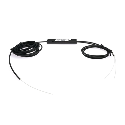 Czarny opancerzony łącznik z bezpiecznikiem 50/125um IRVIS Multimode Fiber 3mm OD