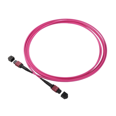 20m OM4 MPO MTP Zirconia Ceramic Fiber Optic Cable Z PVC/LSZH Jacket