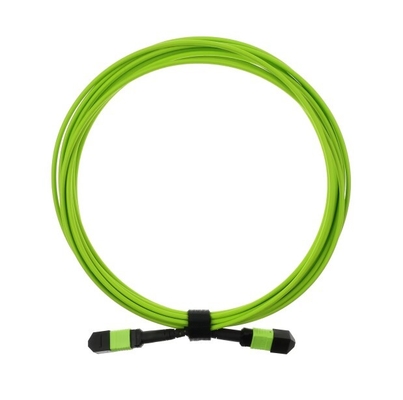 20m Lime Green OM5 MPO/MTP Kabel światłowodowy z łącznikiem ceramicznym z cyrkonium