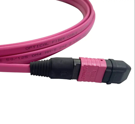 MPO MTP Zirconia Ceramic Connector 3,0 mm Prężnica kabla -40.C do 85.C PVC/LSZH Jacket 20m Długość