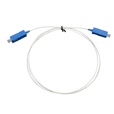 Niestandardowy kabel światłowodowy Biały płaszcz PVC Niebieski/Płaszcz Aqua