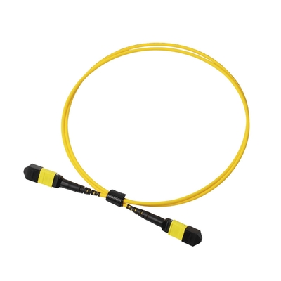 Plenum OFNP MPO Patch Cord 1m 3ft MTP-12 APC Kobieta do MTP-12 APC Kobieta Single Mode OS2
