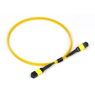 Plenum OFNP MPO Patch Cord 1m 3ft MTP-12 APC Kobieta do MTP-12 APC Kobieta Single Mode OS2