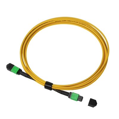 3m 10ft MTP-12 APC Kobieta do MTP-12 APC Kobieta Single Mode OS2 Plenum MPO Patch Cord Żółty