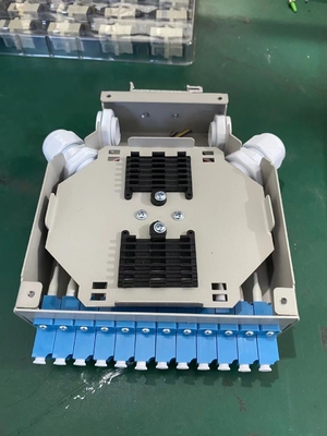 Aluminiowy DIN Rail Mounted LC/Sc Sx/Dx Fiber Optic Terminal Box z łatwą instalacją