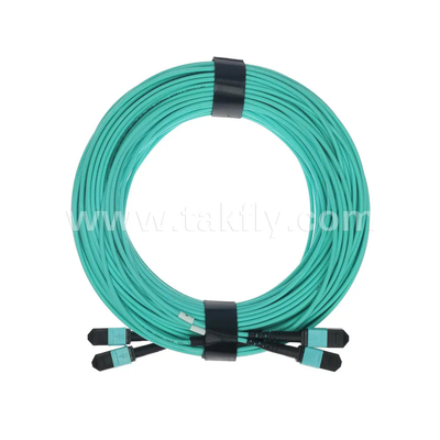 24 rdzenia MTP Kabel trunkowy Jumper światłowodowy dla centrum danych FTTX PVC Dostosowywalny