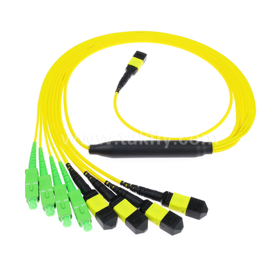 Opcjonalny MTP Trunk Cable MPO/MTP SC/LC/FC/ST/MPO Kabel światłowodowy do centrum danych