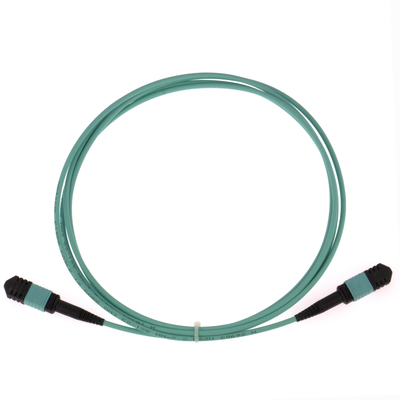 Elite Multimode OM3 50/125, Plenum OFNP Typ B MPO Patch Cord 3m 10ft MTP-12 PC Kobieta Do MTP-12 PC Kobieta