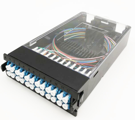 96F Panel adaptera kasetowego 1U Rakietka montaż MPO Panel patch dla centrum danych Wysokość 1U