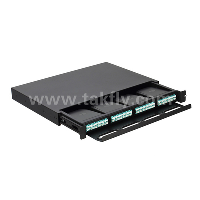 Dostosowywalny MPO Fiber Optic Cassette MTP Patch Panel Typ przesuwny dla centrum danych FTTX