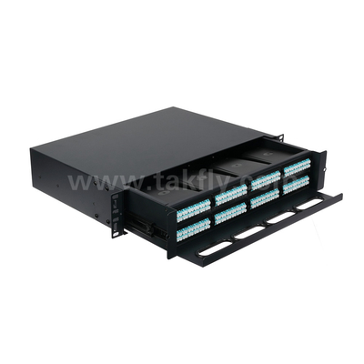 Dostosowywalny MPO Fiber Optic Cassette MTP Patch Panel Typ przesuwny dla centrum danych FTTX