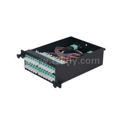 Włókno optyczne MPO Kaseta MTP Panel patch Aluminium Alloy Slidable Type Management For Data Center FTTX