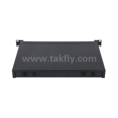Włókno optyczne MPO Kaseta MTP Panel patch Aluminium Alloy Slidable Type Management For Data Center FTTX
