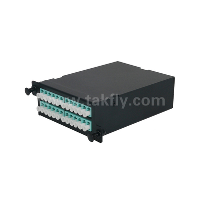 Włókno optyczne MPO Kaseta MTP Panel patch Aluminium Alloy Slidable Type Management For Data Center FTTX