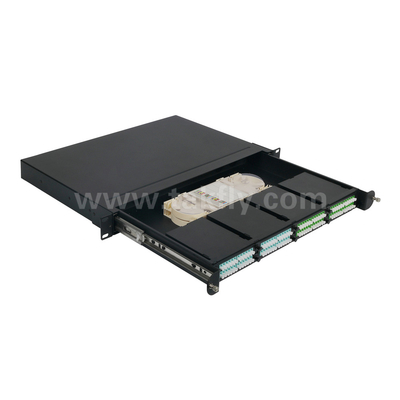 Włókno optyczne MPO Kaseta MTP Panel patch Aluminium Alloy Slidable Type Management For Data Center FTTX