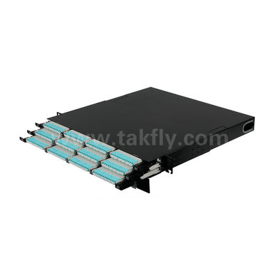 MPO Patch Panel MTP Cassette 144 Rdzenie Super-high Density Fiber Optic For Data Center FTTX