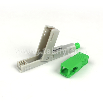 SC/APC Instalowalny w terenie szybki złącze wbudowany-APC dla 62,5/125μm OM1 Plastic Fiber Mode