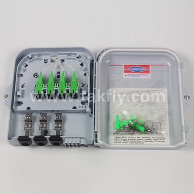 FTKS-1805-08F 8 Port Fiber Termination Box, FTTx Fiber Optic Cable Junction Box