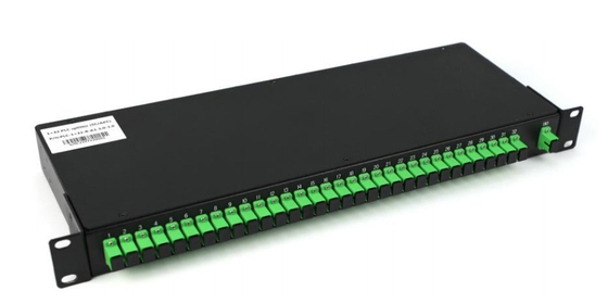 1260-1560nm SM PLC 1×N i 2×N Splitter Rack Mount Fiber Optic PLC Splitter