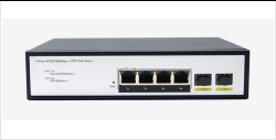 DF-2F-4GP 2-Port 10/100/1000 Mbps 4+2 Porty światłowodowe Gigabit Poe Switch