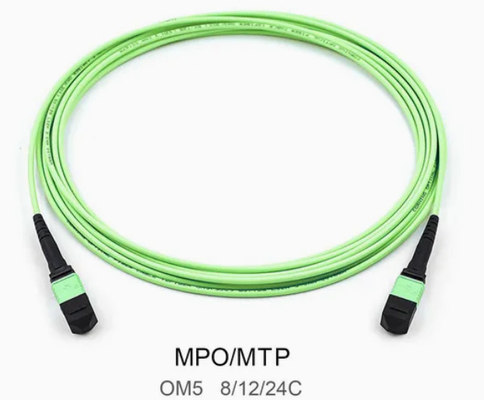 8/12/24core 2m-50m High Density PVC/LSZH UL Certification Female/ Male MPO-MPO Sm Om3 Om4 Om5 Trunk Cable Patch Cord Fiber Optic Jumper