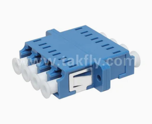 LC Quad APC Upc 4 Core Adapter światłowodowy z płaszczem Simplex i Duplex Body Style Strata wstawienia ≤0,2dB