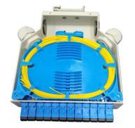 DIN Rail Mounting Fiber Optic Terminal Box z trwałym materiałem ABS
