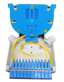 DIN Rail Mounting Fiber Optic Terminal Box z trwałym materiałem ABS