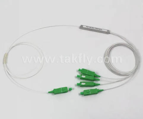 G657A1 Typ wstępnego złącza włókna LC 1X8 900um Mini Tube Steel Fiber Optic PLC Splitter PDL≤0.4dB