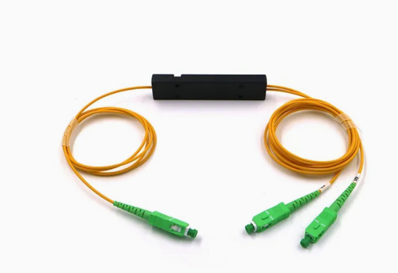 1x2 Single Mode ABS SC PLC Splitter Fiber Optic Sc APC 1 do 2 PLC Splitter