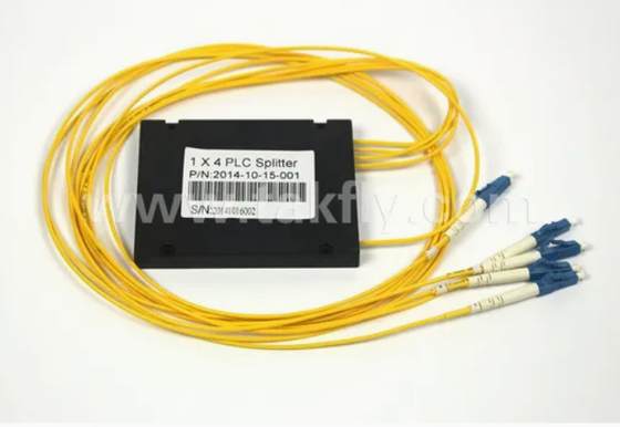 Kompaktowy Gpon Epon 1X4 SC APC ABS FTTX Fiber Optic PLC Splitter z tolerancją temperatury -40- 85C