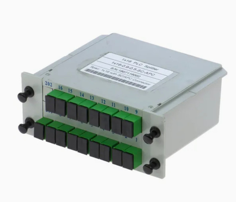 Wysoka niezawodność i stabilność FTTX Gpon 1*16 Single Mode G657A1 Fiber Casette Type LGX PLC Splitter z łącznikiem Sc/APC