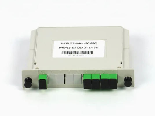 1x4 FTTX Gpon Fiber Casette Typ LGX PLC Splitter z łącznikiem Sc/APC Wysoka niezawodność i stabilność