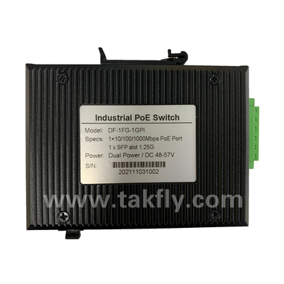 Przemysłowy przełącznik Gigabit POE z 1 portem SFP i montażem DIN-Rail