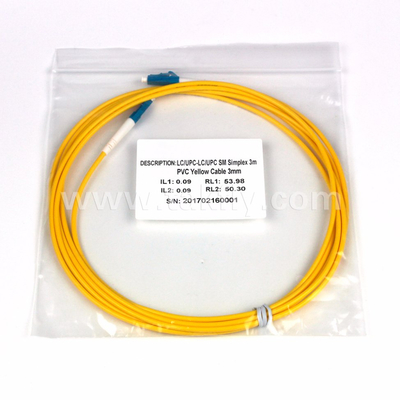 OM3 Duplex LC Fiber Patch Cord 0,9 mm-3,0 mm PVC/LSZH