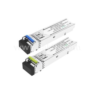 SFP 1.25gbps 20km LC Reach Tx1310nm/Rx1550nm Dwukierunkowy nadajnik optyczny dla centrów danych FTTX