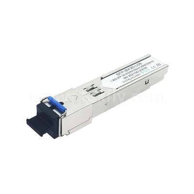 Moduł transceiwera optycznego SFP 1.25Gbps 20KM SC dwukierunkowy dla Data Center FTTH FTTX