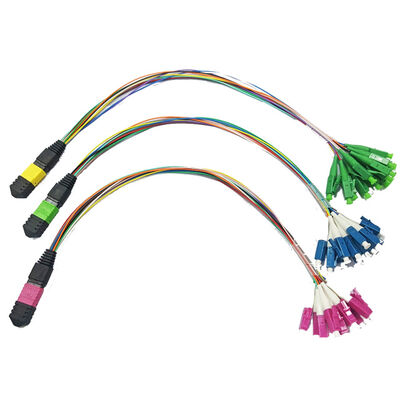 0.9mm 2.0mm 3.0mm MPO MTP Męski Kobieta do LC SC FC ST SM MM OM3 OM4 OM5 Kabel Włóknooptyczny Wykrywający Kabel Włóknooptyczny Patchcord/Włóknooptyczny Kabel Patch/Włóknooptyczny Kabel Głowicowy/Włóknooptyczny Kabel Fanout