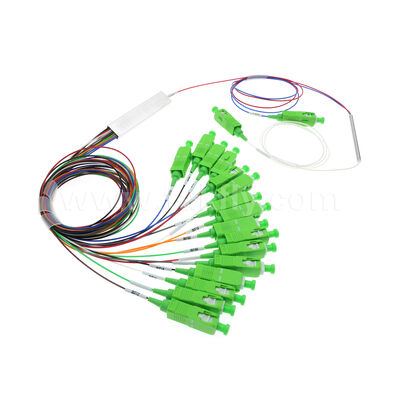 1x2FBT + 1x16 PLC MINI 0,9MM Włóknooptyczne PLC Splitter