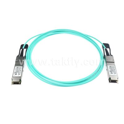 AOC Kable aktywne optyczne Włókno 100Gbps QSFP28 do QSFP28 dla centrów danych FTTH FTTX