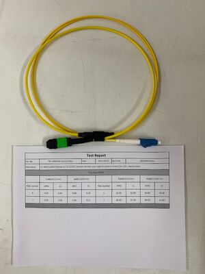 Precyzyjne MPO do LC Breakout Patch Cord z 2-włóknowymi i opcjonalnymi łącznikami APC/UPC dla elastycznej łączności