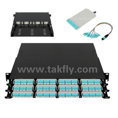 MPO Patch Panel MTP Cassette 144 Rdzenie Super-high Density Fiber Optic For Data Center FTTX
