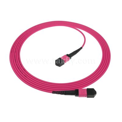 MPO/MTP Patchcord Jednopodobny multimod LSZH 8f/12f/24f Kabel światłowodowy do centrów danych FTTX