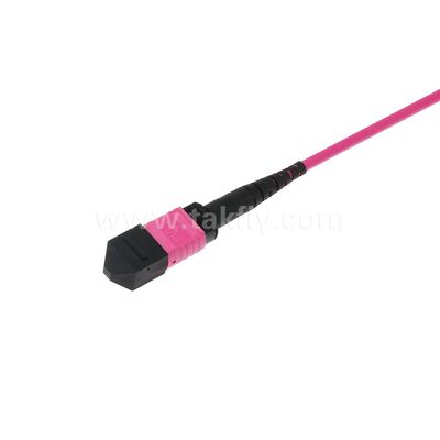 MPO/MTP Patchcord Jednopodobny multimod LSZH 8f/12f/24f Kabel światłowodowy do centrów danych FTTX