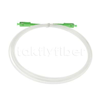 FTTH 2.0*3.0mm Przejrzysty Niewidzialny Włókno Optyczne Patchcord SCAPC do SCAPC z G657A Włókna