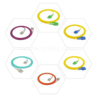 LC/Sc/FC/St Single-Mode/Multimode Upc/APC Simplex/Duplex Jumper dla FTTH Data Center Telecom
