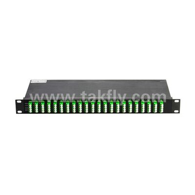DWDM 100GHz AWG 40CH MUX+DEMUX Włókno optyczne dla centrów danych Telecom 5G