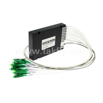 Moduł DWDM światłowodowy 8+1 kanałowy MUX+DEMUX ABS dla centrum danych, telekomunikacji, 5G