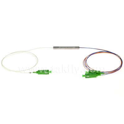 Włókno optyczne PLC Splitter 0,9mm kolorowe gniazda Mini Steel Tube SC APC/UPC dla centrum danych Telecom FTTX